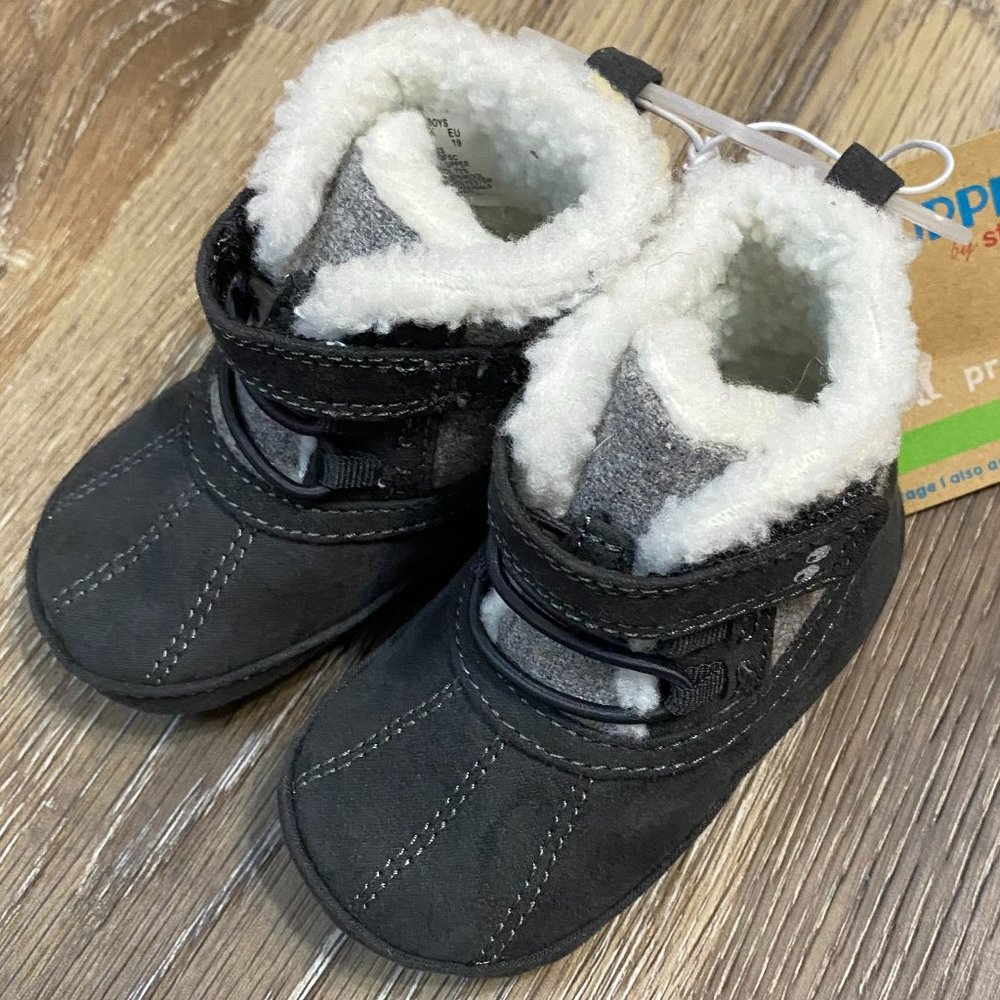 Stride Rite Surprize Gray Winter Boots